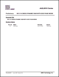 A42L0616V-45 Datasheet