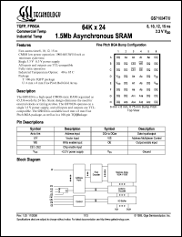 GS71024T-8 Datasheet