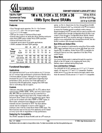 GS8160F32T-6I Datasheet