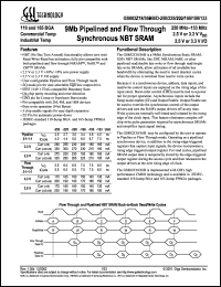 GS882Z36BD-166 Datasheet