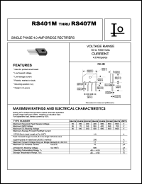 RS401M Datasheet