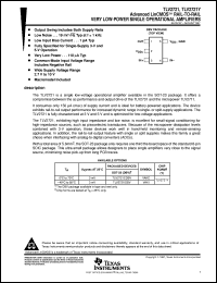 TLV2721CDBVR Datasheet