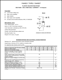 1N4005 Datasheet