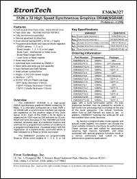 EM636327Q-7 Datasheet