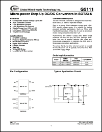 G5111T11 Datasheet