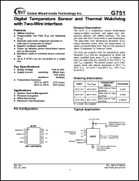 G751-2P8 Datasheet