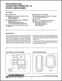 P4C163-25LMB Datasheet