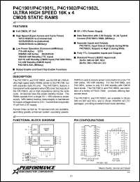 P4C1981-25JI Datasheet