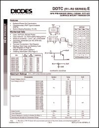 DDTC114EUA Datasheet