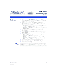 EPM7064AETC100-4 Datasheet