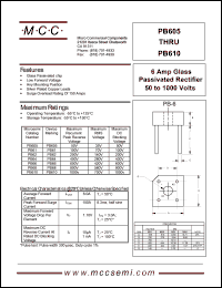 PB605 Datasheet