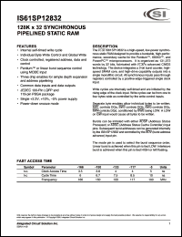 IS61SP12836-5B Datasheet