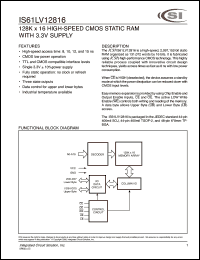 IS61LV12816-8K Datasheet