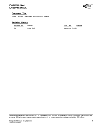 IC62LV1024AL-45TI Datasheet