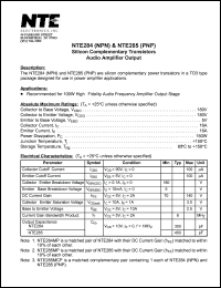 NTE285 Datasheet