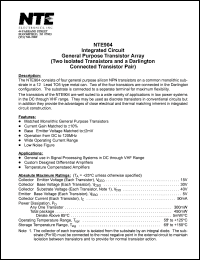 NTE904 Datasheet