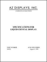 ACM1602E-RLTH-T Datasheet