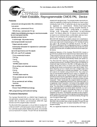 PALC22V10D-25KMB Datasheet