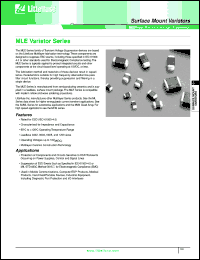 V18MLE0603LA Datasheet