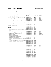 HM62256ALR-10SL Datasheet