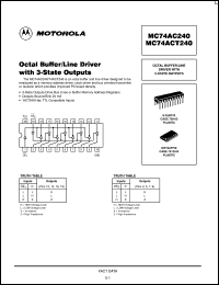 MC74AC244MR2 Datasheet