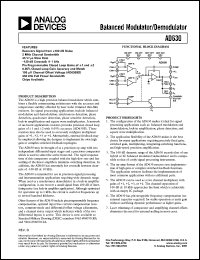 AD630S Datasheet