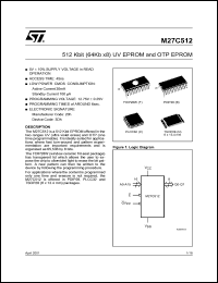 M27C512-45XN6 Datasheet