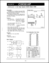 CXK5814P-35 Datasheet