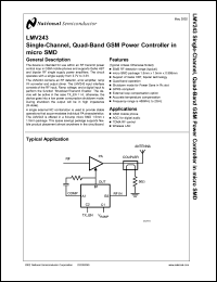 LMV243MDA Datasheet