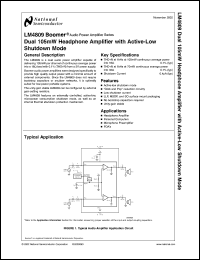 LM4809MAX Datasheet