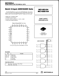 MC10E137FN Datasheet