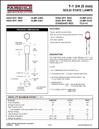 HLMP-3850A Datasheet