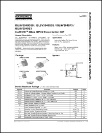 ISL9V3036P3 Datasheet