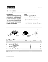 NDB5060L Datasheet