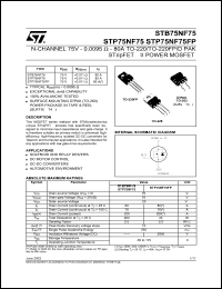 STP75NE75 Datasheet