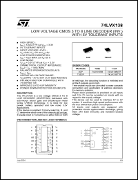 74LVX138MTCX Datasheet