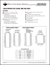 WMS128K8L-45FECA Datasheet