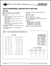 WS128K32N-20G1UM Datasheet