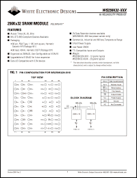 WS256K32-20HMA Datasheet