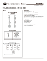 WS512K8-35CQA Datasheet