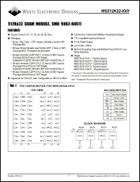 WS512K32N-35G2TC Datasheet