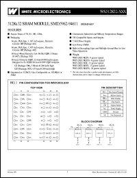 WS512K32N-15H1Q Datasheet