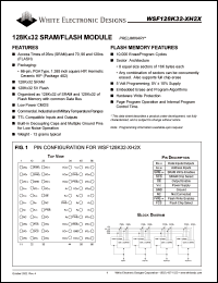 WSF128K32-29H2C Datasheet