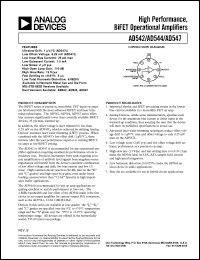 AD547SCHIPS Datasheet