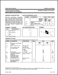 BTA212-500C Datasheet