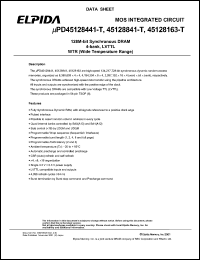 uPD45128841G5-A80LT-9JF Datasheet