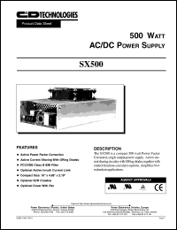 SX500-U1B Datasheet