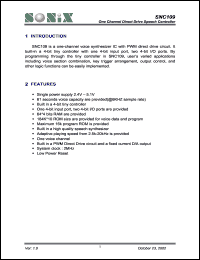 SNC109 Datasheet