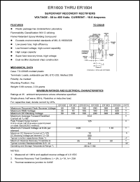 ER1604 Datasheet