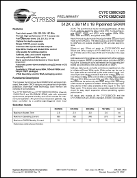 CY7C1382CV25-225AI Datasheet